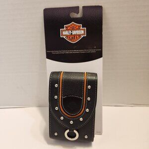 Harley-Davidson Premium Leather Camera/Device Accessory Case with Studded Design